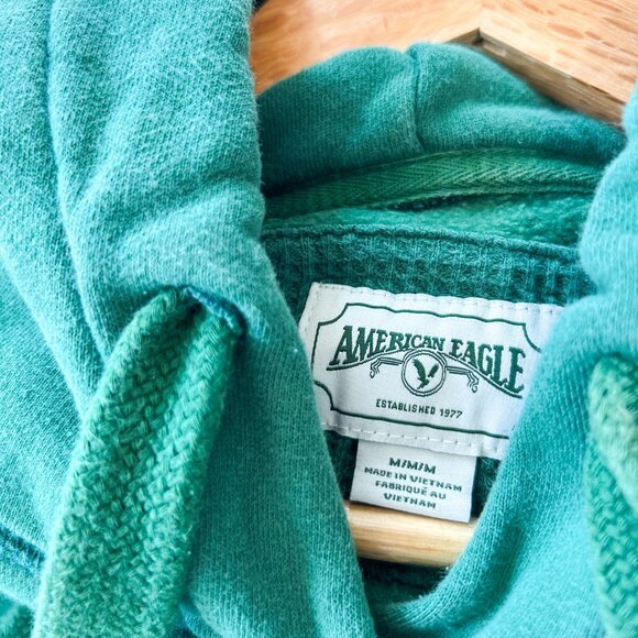 American Eagle Outfitters Green Hoodie - Picture 4 of 5